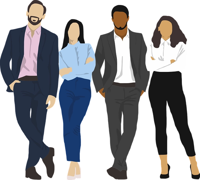 equipo de trabajo 4 personas, dos hombres y dos mujeres- conforman un equipo de trabajo